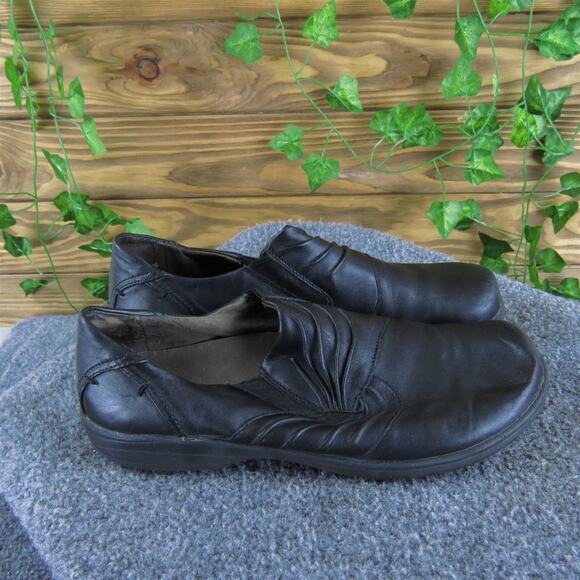 Abeo Women's Smart Clog Black Leather Sz 8.5 Medium Used 2025 - Picture 3 of 6